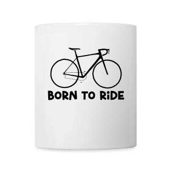 Né pour faire du vélo ! - Mug blanc - blanc - Devant