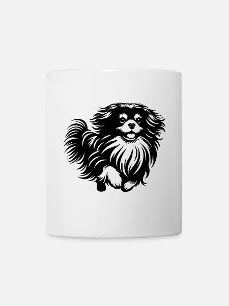Tibet Spaniel - Tasse - Weiß