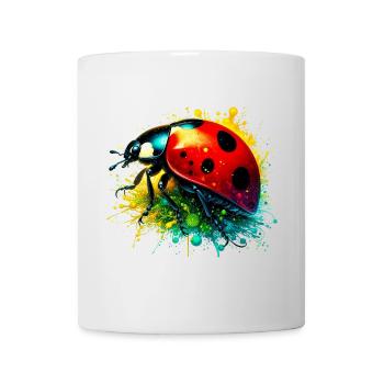 Coccinelle - Mug blanc - blanc - Devant