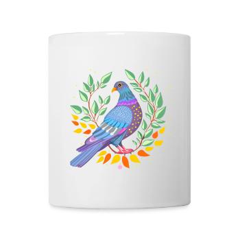 Taube - Tasse - Weiß - Vorne