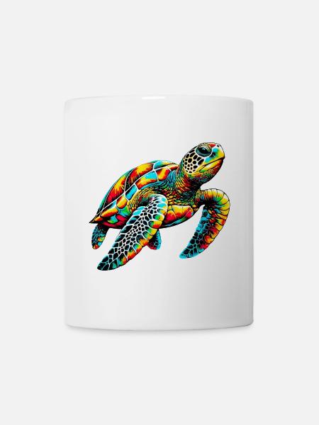 Schildkröte - Tasse - Weiß