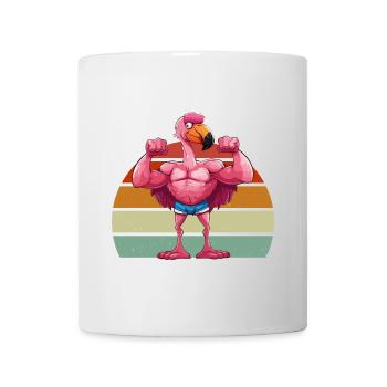 Muscles flamants roses Fitness Musculation Musculation Musculation - Mug blanc - blanc - Devant