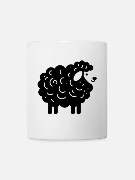 Schwarzes Schaf - Tasse - Weiß