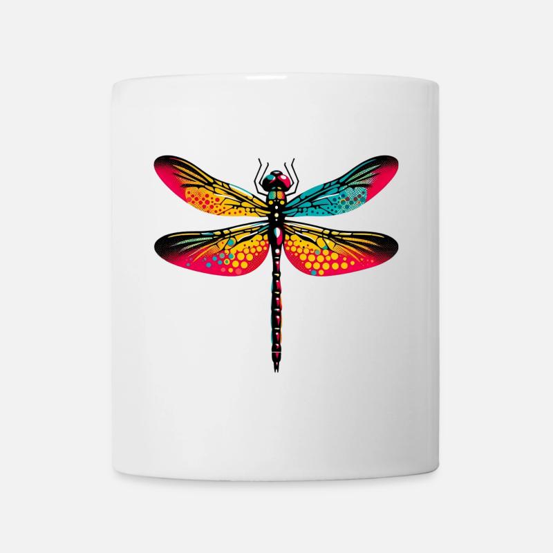 Libelle - Tasse - Weiß