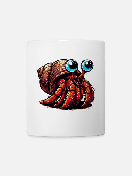 Einsiedlerkrebs - Tasse - Weiß