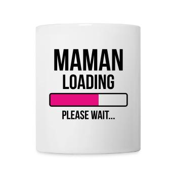 Maman loading... Please Wait - Future Mère - Mug blanc - blanc - Devant