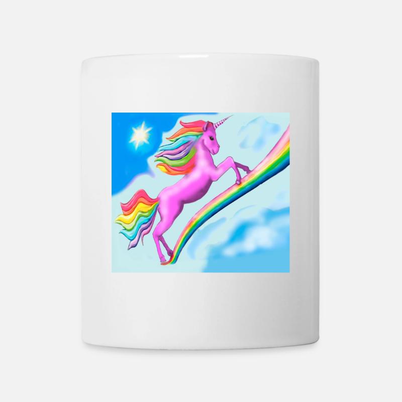 Unicorn and Rainbow - Mug - white