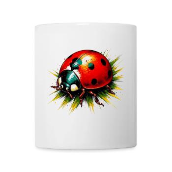 Coccinelle - Mug blanc - blanc - Devant
