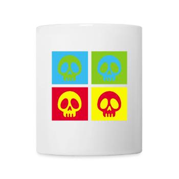 Pop art manga skull - Mug - white - Front