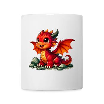 Drache - Tasse - Weiß - Vorne