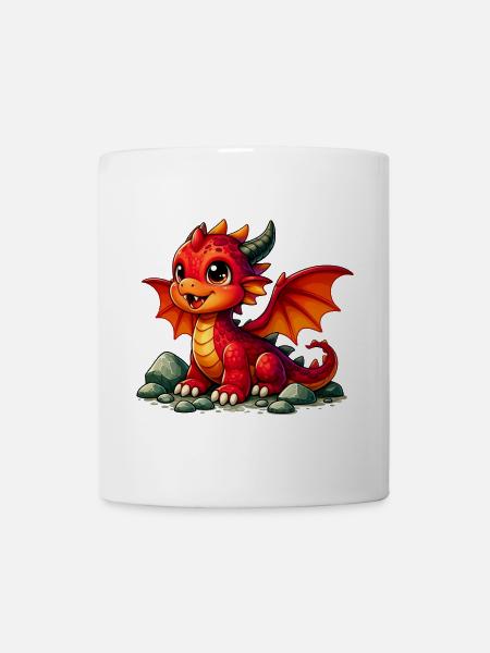 Drache - Tasse - Weiß