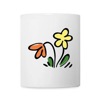 Fleur - Mug blanc - blanc - Devant