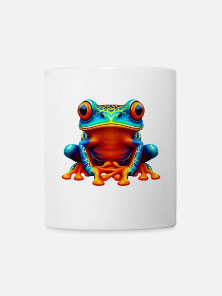 Frosch - Tasse - Weiß