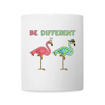 Verschiedene Flamingos - Tasse - Weiß - Vorne