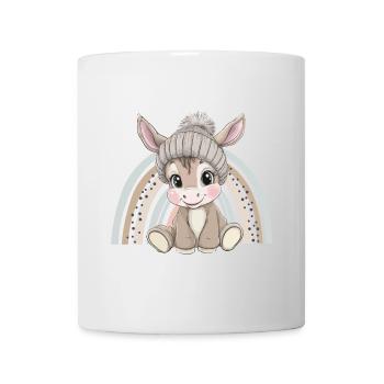 Donkey Cute Cute Baby Kids Animal Cartoon - Mug - white - Front