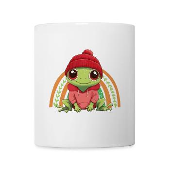 Frog Cute Cute Baby Kids Animal Cartoon - Mug - white - Front