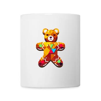 süßer Lebkuchen Bär – Festliches Weihnachtsdesign - Tasse - Weiß - Vorne