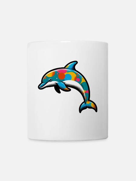 Delfin - Tasse - Weiß