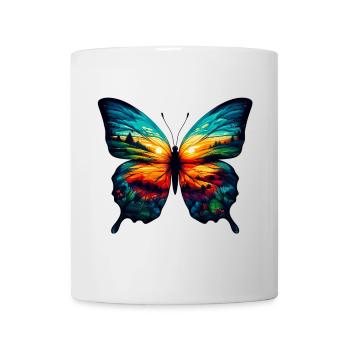 Schmetterling - Tasse - Weiß - Vorne