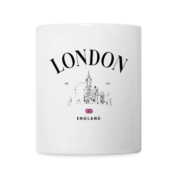 Union Jack Minimal Emblem - Mug - white - Front