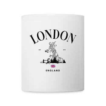Tiny Union Jack Accent on Black - Mug - white - Front