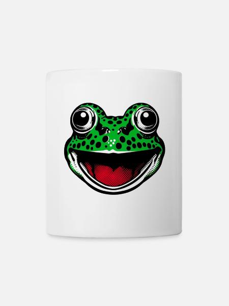 Frosch - Tasse - Weiß