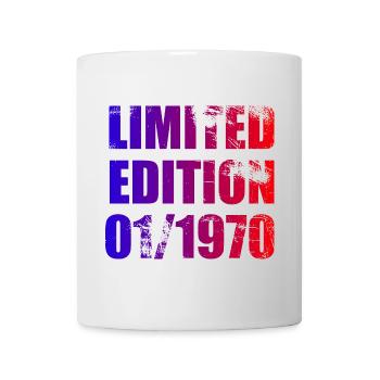 55th Birthday Limited Edition 01/1970 - Mug - white - Front