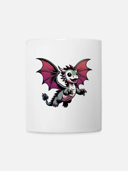 Drache - Tasse - Weiß
