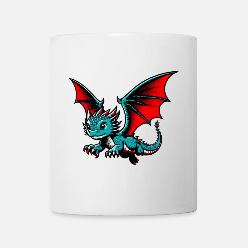 Drache - Tasse - Weiß