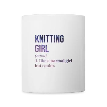 Knitting - Mug - white - Front