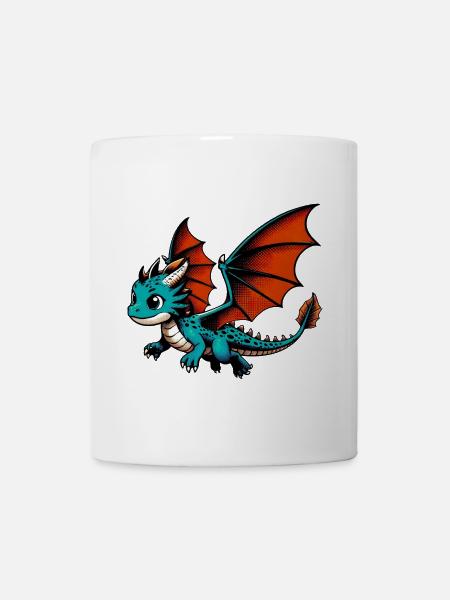 Drache - Tasse - Weiß