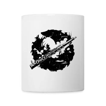 Croquis de flûte - Mug blanc - blanc - Devant