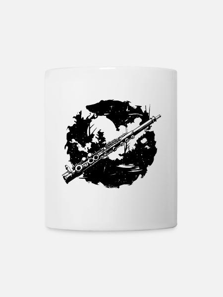 Croquis de flûte - Mug blanc - blanc