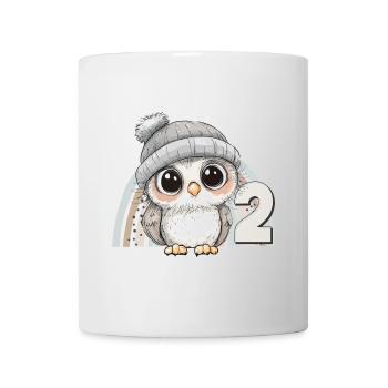 2nd Birthday Owl Rainbow Cute Cute - Mug - white - Front