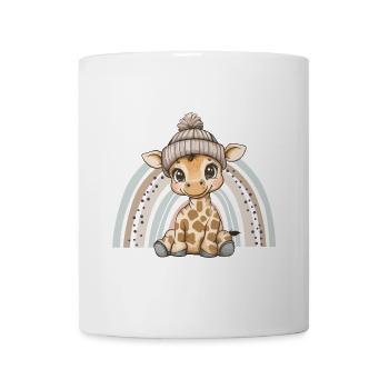 Giraffe Süß Niedlich Baby Kinder Tier Cartoon - Tasse - Weiß - Vorne