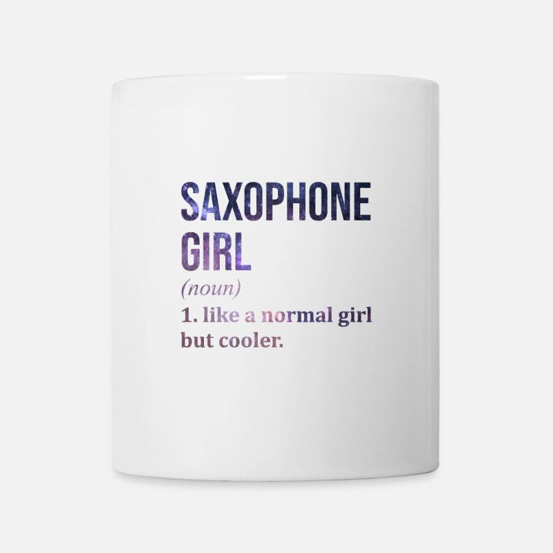 saxophone - Mug blanc - blanc