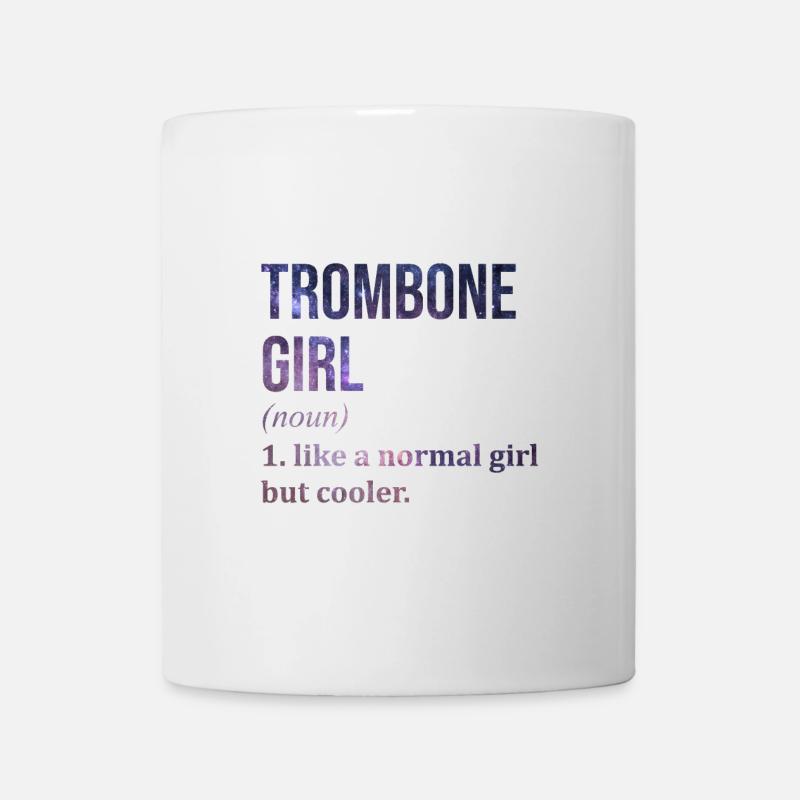 trombone - Mug blanc - blanc