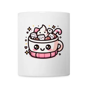 Niedlicher Kakao Winterzeit Weihnachten - Tasse - Weiß - Vorne