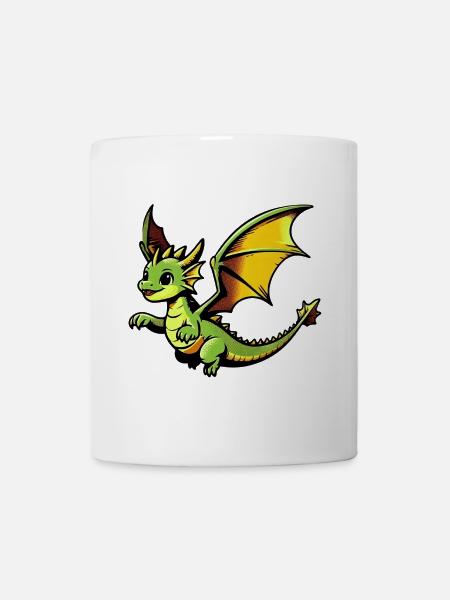 Drache - Tasse - Weiß