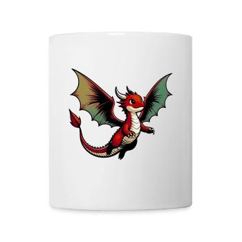 Drache - Tasse - Weiß - Vorne