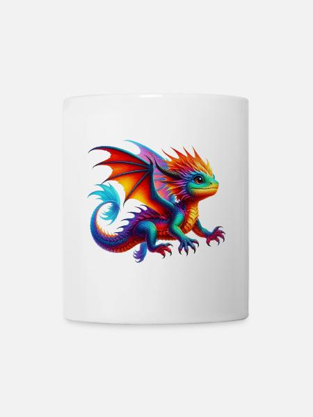 Drache - Tasse - Weiß