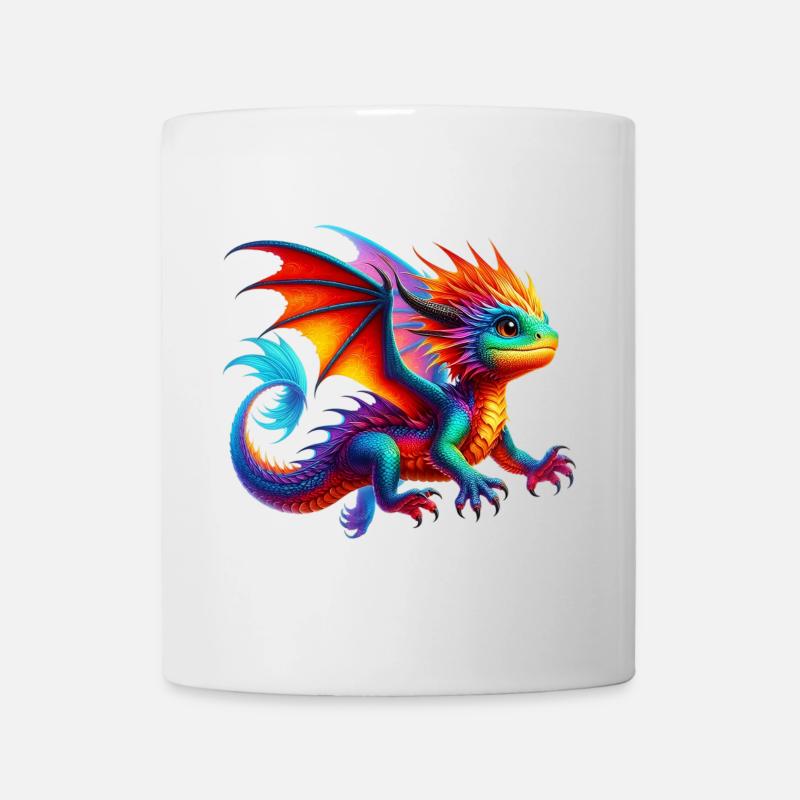 Drache - Tasse - Weiß