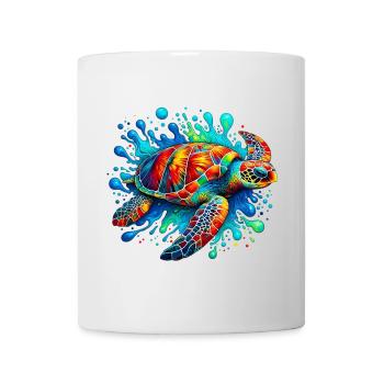 Tortue - Mug blanc - blanc - Devant