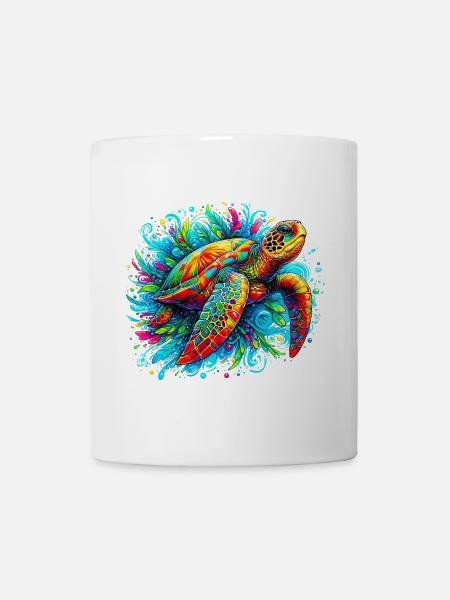 Schildkröte - Tasse - Weiß