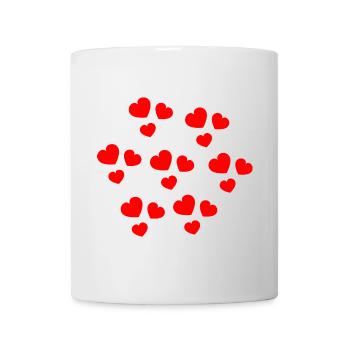 WEIHNACHTEN. PAAR. HERZ. VALENTINSTAG. GERADE VERHEIRATET. - Tasse - Weiß - Vorne