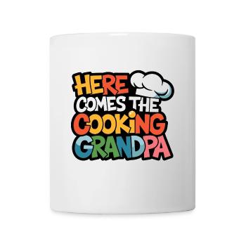 Here comes the cooking grandpa - Mug - white - Front