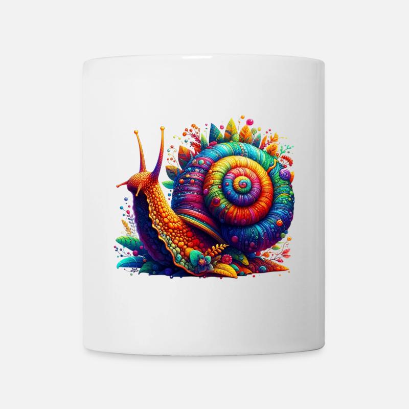 Schnecke - Tasse - Weiß