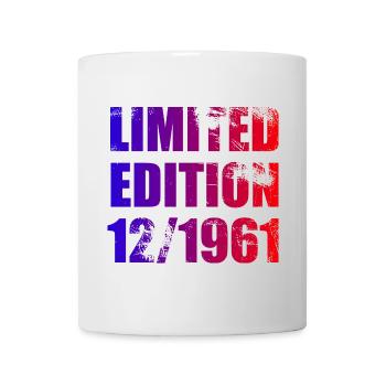 63e anniversaire Edition limitée 12/1961 - Mug blanc - blanc - Devant