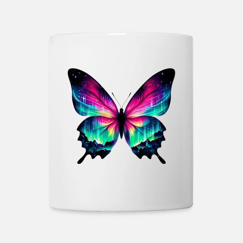 Schmetterling - Tasse - Weiß