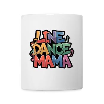 Line Dancing Mom Mama tanzt Line Dance - Tasse - Weiß - Vorne